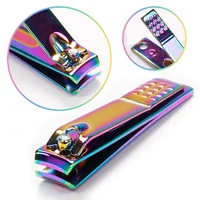 Titanium Nail Clippers, Stainless Steel, Nail Cutter, Scissor Plier, Toenail Fingernail, Professional Manicure Trimmer, Color