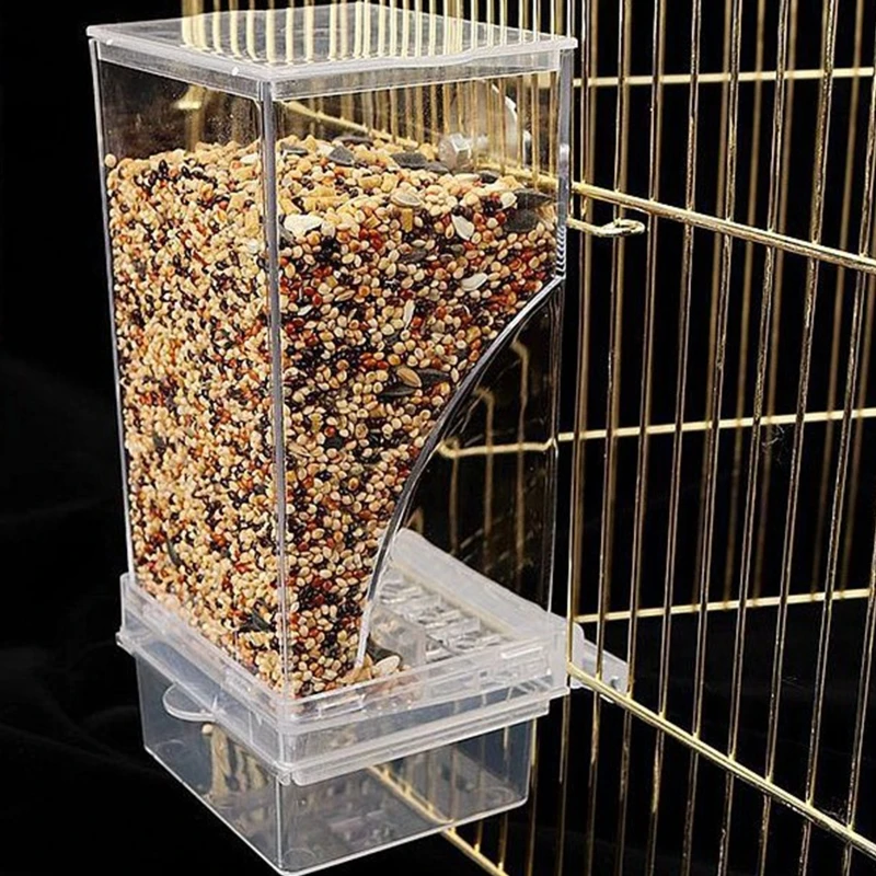 Bird Pet Bird Automatic Feeder Splash-Proof Feeder Cage Accessories Food Container For Parakeet Canary Finch