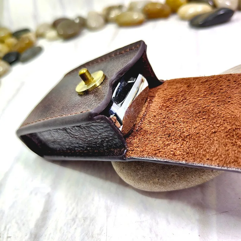 Genuine Leather Car Key Case Holder Organizer