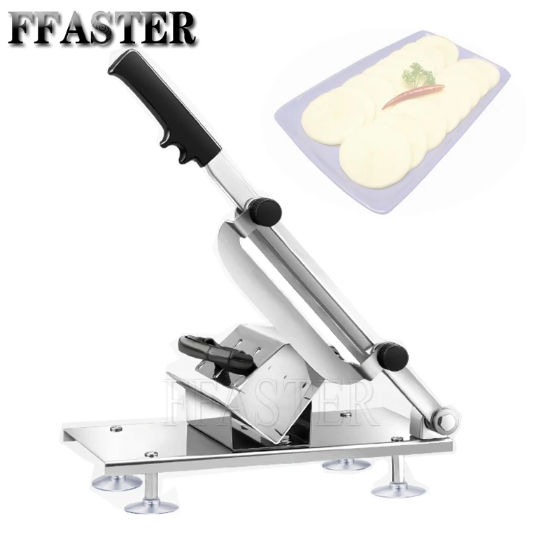 

Commercial Household Manual Lamb Beef Slicer Meatloaf Frozen Meat Cutting Machine Vegetable Mutton Rolls Hand Mincer Cutter