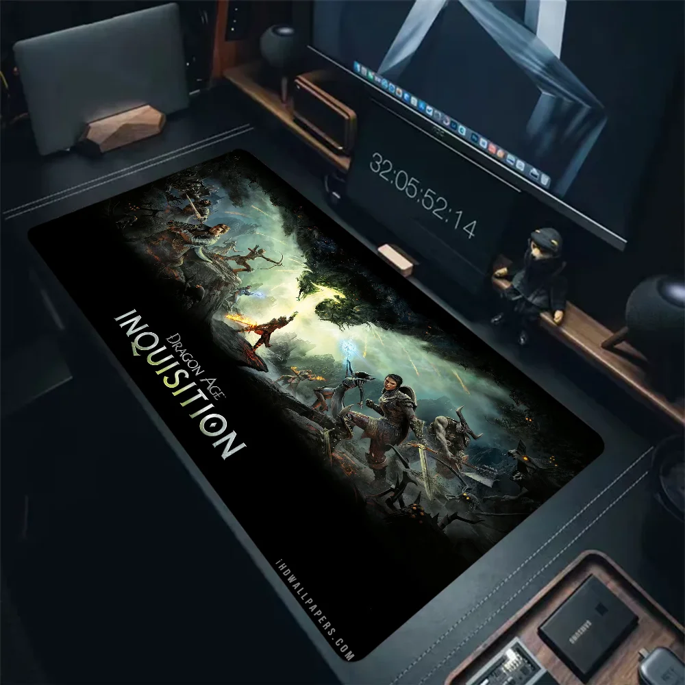 Dragon Age Knight Drow Ranger Earth Spirit Mouse Pad Cartoon Lockedge Large Gaming Pad Computer Gamer Tastiera Mouse Desk Mat