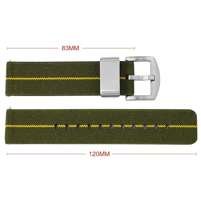 Versatile Nylon Quick Release Sport Watch Band - Elastic Strap