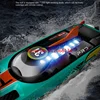 80KM/H Brushless RC Speedboat Double Layer Waterproof 48CM 200M RC Racing Boat Capsize Reset Professional RC Speedboat Adult Toy 2