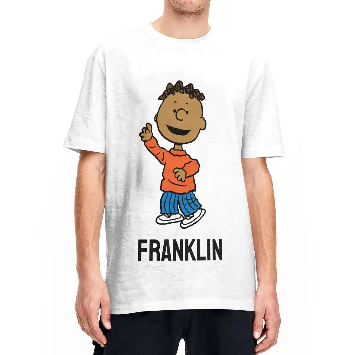 Snoopy Peanuts Franklin T-Shirt Uomo Donna Fantastica Maglietta In Cotone Girocollo Magliette A Maniche Corte Taglie Forti