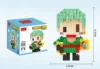 One Piece Mini Buliding Blocks NARUTA Figures Luffy Zoro Anime Action Figures Heads Series Educational Kids Toys Birthday Gifts 3