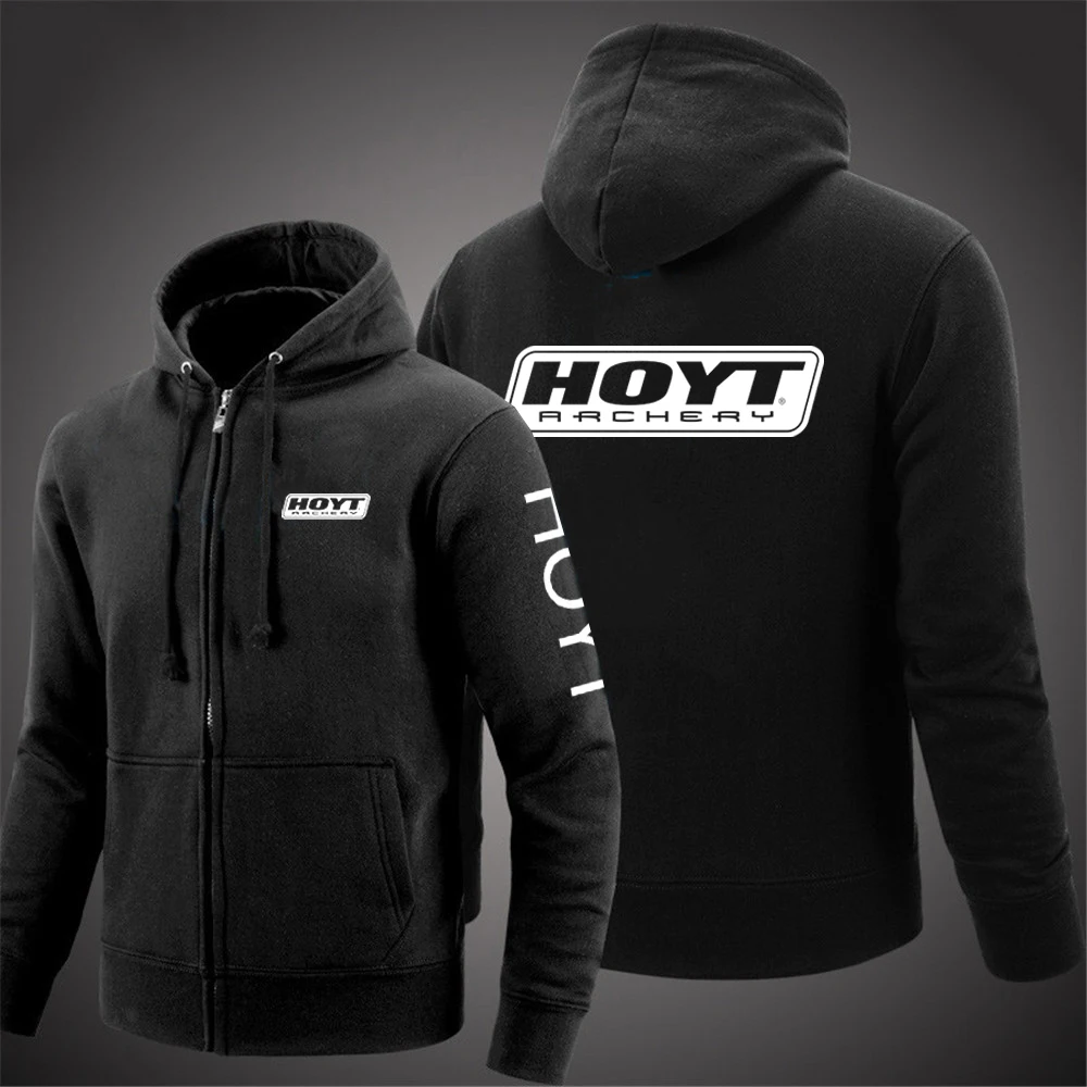 

2023 HOYT Archery Huntinger Bows New Men Hoodie Sweatshirts Zipper Hoodie Men Sweatshirt Solid Color Man Hoody Sweatshirts For