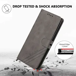 Leather Flip Case with Magnetic Wallet Cover for OnePlus Nord 5 (Grey (HX - nw))