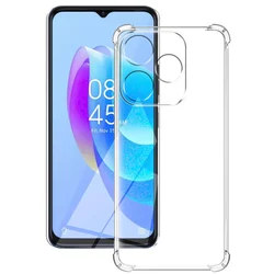 Silicon Soft Shockproof Transparent Case - Clear Protective Cover for Tecno Spark10Pro (Shockproof)