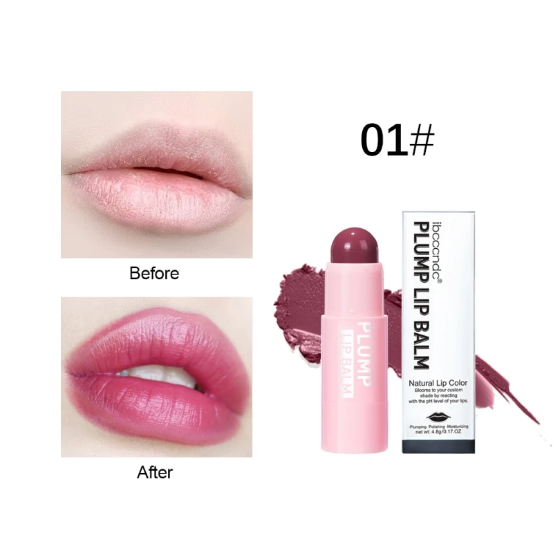Hydrating Lip Plumping Balm Pink Lips Plumping Lipstick Long lasting  Moisturizing Lip Balm Power-full Plump Lip Balm 4.8g - AliExpress