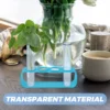 6 Pcs Hydroponic Vase Test Tube Vases Flower Tubes Transparent Plastic Crystal Epoxy 2
