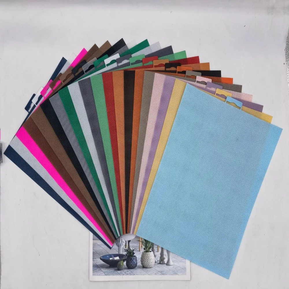 28x21cm Cross Stitch Canvas Grid 14CT Handmade Embroidery Fabric Canvas Grid Convenient Square Plastic Fabric Home embroidery fabric,cross stitch fabric