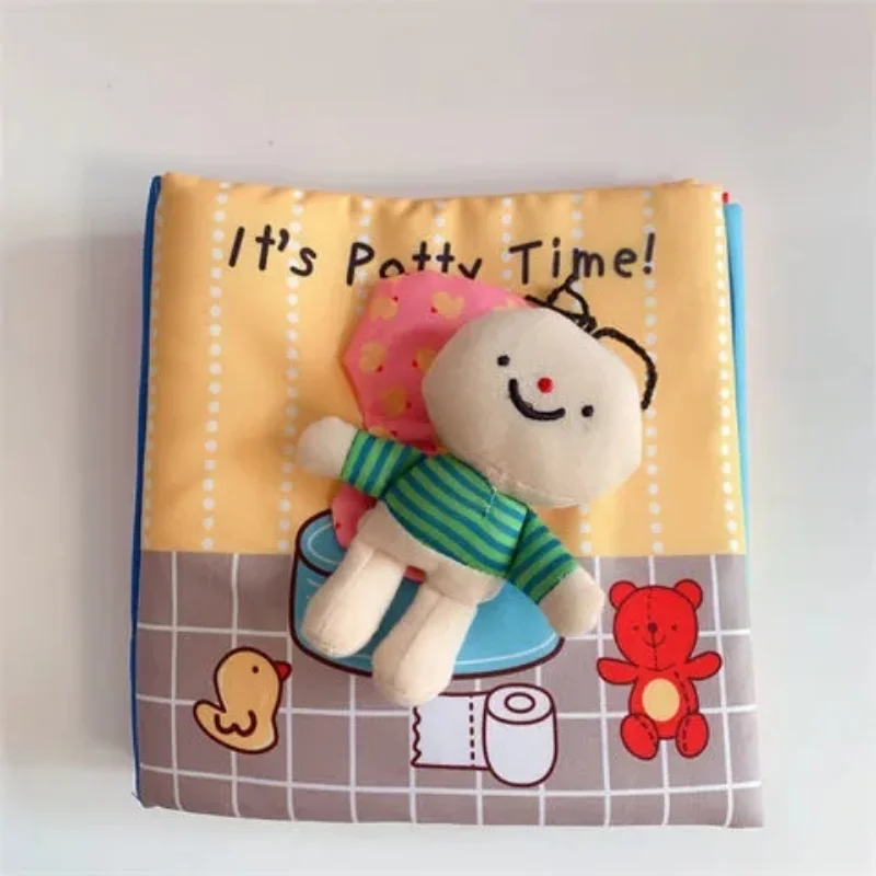 Montessori Baby Book Life Skills Learning Baby Cloth Book Soft Baby Quiet Book Educational Baby Toys 1 2 3 Years