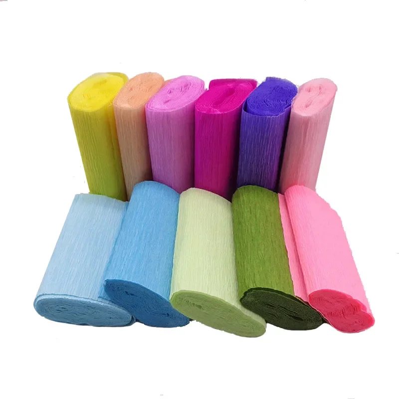 250*15cm Crinkled Crepe Paper Flower Wrapping Craft DIY Paper Streamer Scrapbooking Origami Party Decoration Packing Material flower wrapping paper scrapbook paper craft paper floral wrapping paper scrapbook materials handmade craft paper handmade paper gift wrapping paper origami paper scrapbooking material scrapbooking paper diy craft materials