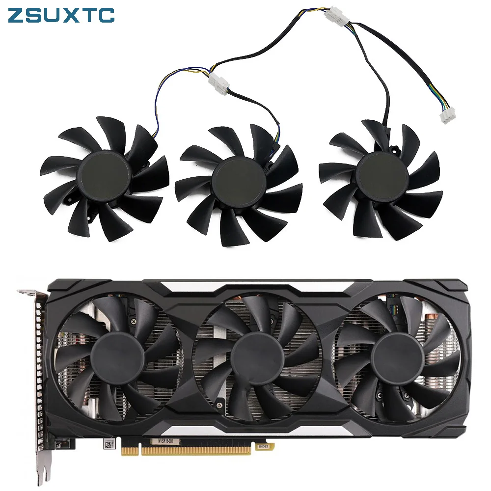 Ventola Di Raffreddamento 75Mm 12V Gpu Ventola Rtx2060 Super Per Zotac Geforce Rtx 2060 1660Ti Rtx3060 Ventole Per Schede Video Grafiche