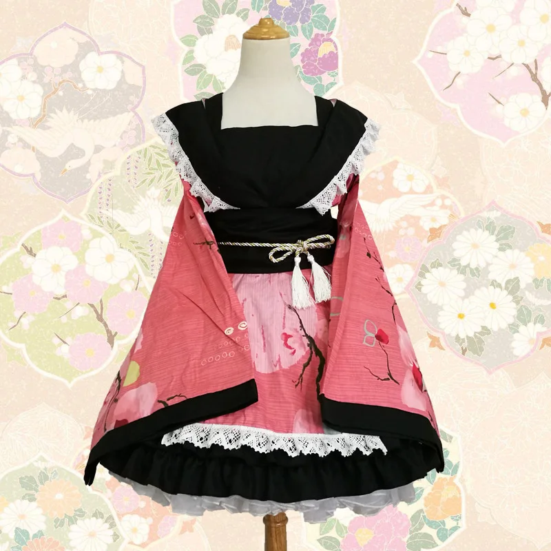 Cotton Kimono Modified Cosplay Women's Paradise Pure Land and Romantic Lolita Dress