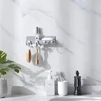 Adhesive Hanging Key Holder Wall Mounted Kitchen Drying Rack Durable No Drilling Storage Container for Bracelet Phone Mails 2