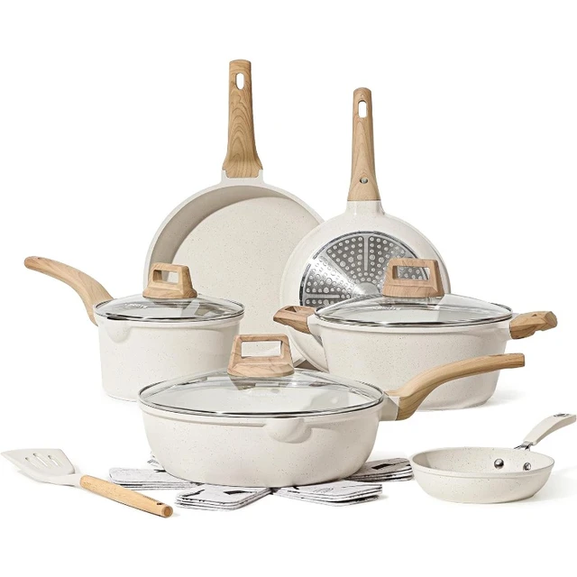 Carote 11 - Piece Non-Stick Aluminum Cookware Set & Reviews