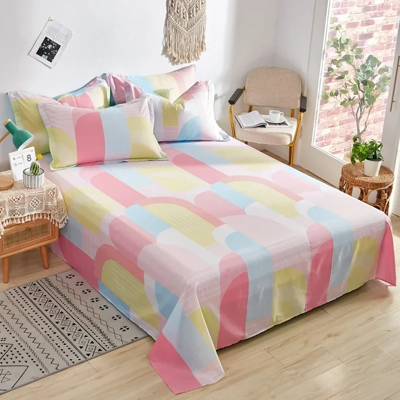 100% Cotton Luxury Super Soft Microfibe Pure Cotton Bed Sheets Double Queen King Bed European and American Bedding 150 180 200 4