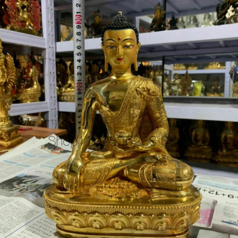

12 дюймов 30 см Подлинная бронза Sakyamuni Будда Budda Gautama Sidado