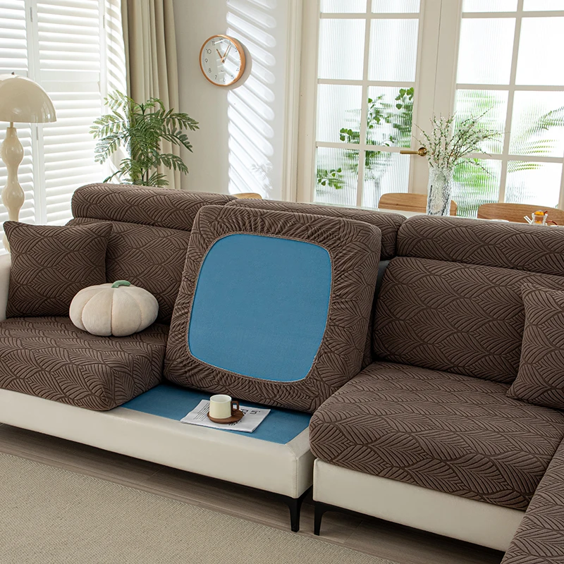 Thick Plush Sofa Cover Image 10