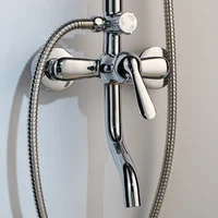 Kemaidi ห้องน้ำผสมห้องอาบน้ำฝักบัวอ่างอาบน้ำก๊อกฝนห้องอาบน้ำฝักบัวผนัง torneira แตะ8 "หัวฝักบัว1เซ็ตอาบน้ำก๊อกน้ำชุด 5