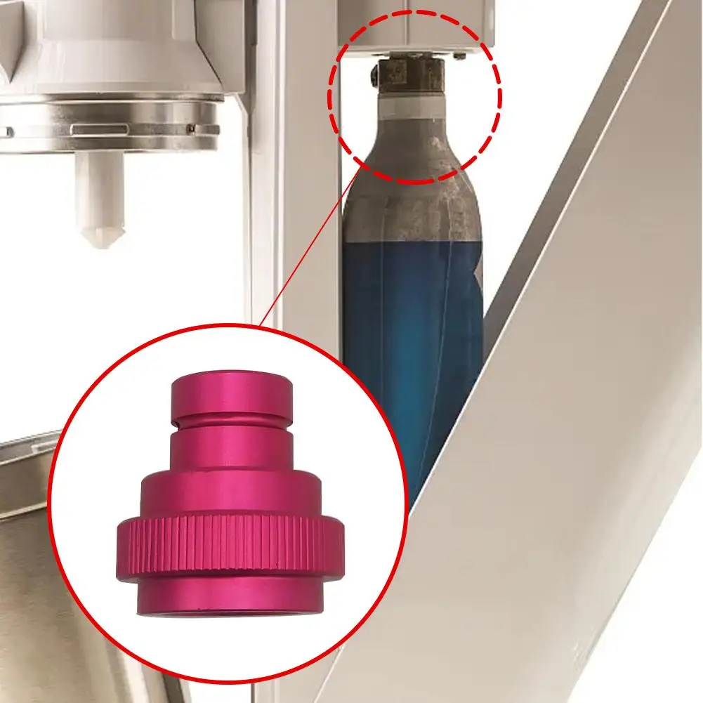 

Co2 Quick Adapter For Soda Stream Water Bubbler Purple Sodastream Machine Quick Bubbler Conversion To Connect H7o9