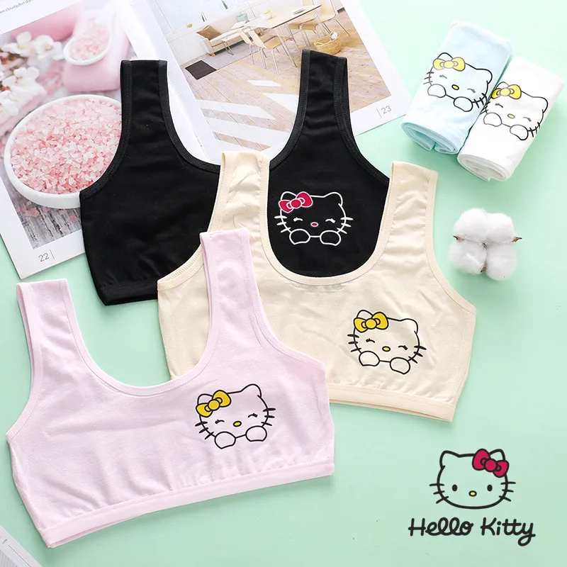 Sous vêtements Hello Kitty pour filles, dessin animé, période de