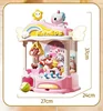 Mini Doll Machine Projection Claw Machine Coin Operated Play Game Arcade Crane Timed Game Clip Doll Toy with sound and light 6