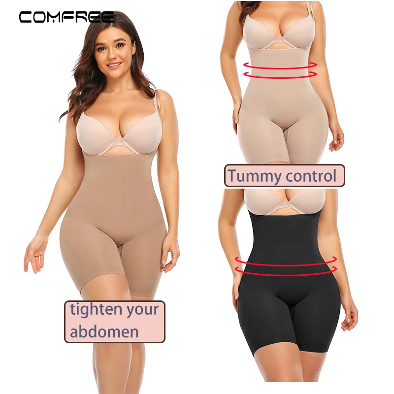 Shapewear Bodysuit for Women Tummy Control Full Body Shaper Thigh Slimmer  Shorts Waist Trainer Slimming Underwear Belly Fajas