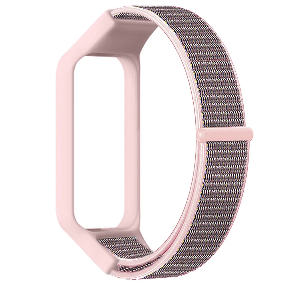 Nylon Loop Watchband with Protective Case for Smart Watches - Stylish Strap Accessory
