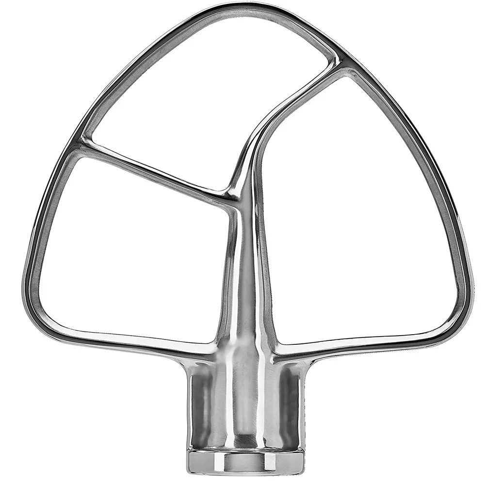 Stainless Steel Flat Beater for KitchenAid Tilt-head & 4.5-5 Qt Stand Mixer Pastry Mixing Attachment