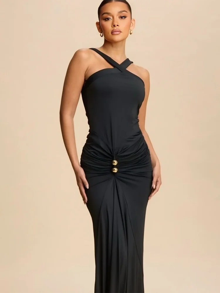 wmstar women dress wholesale Hot selling elegant sexy party dress a hip hugging long dresses one pieces summer 2025 luxury