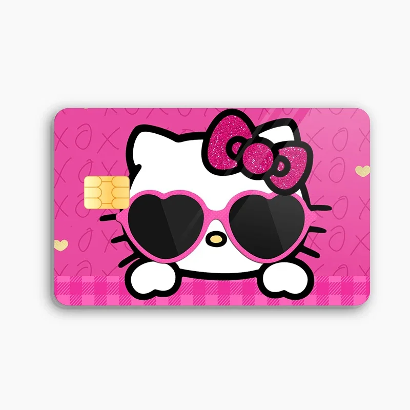 thumbnail image 1 of Nueva pegatina para tarjeta de crédito y débito de Hello Kittys, pegatina de póquer My Melody Kawaii, pegatinas impermeables de dibujos animados, pegatina de chip grande y pequeño, 1 of 5