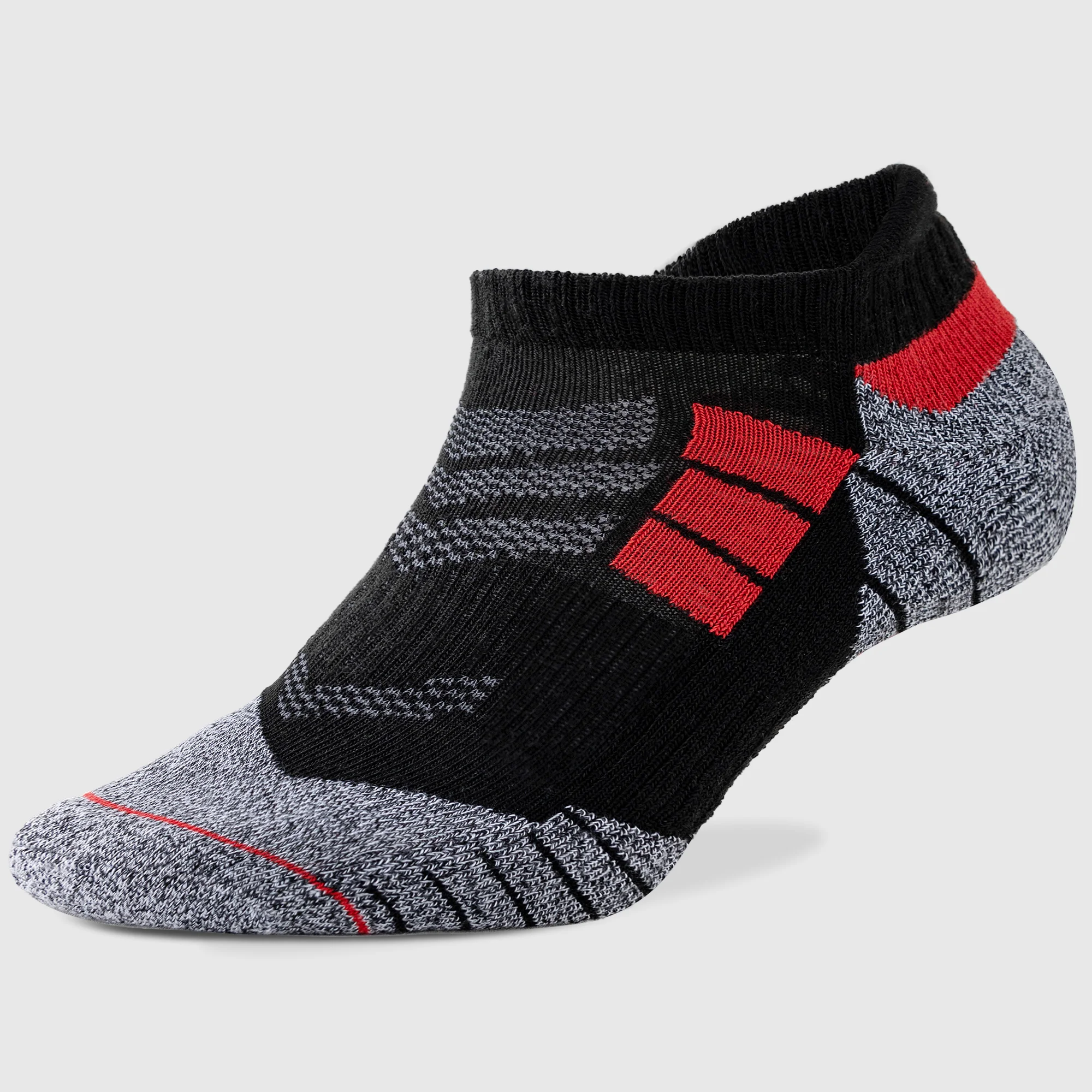 6 Pairs Sports Socks Pack Thick Men Cushioned Mesh Athletic Low Cut Running Ankle Heat Socks