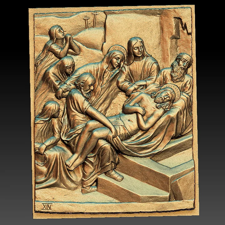 15pcs 3D STL Model Jesus for CNC Router 3D Printer Artcam Aspire Bas Relief (Religion)Crucifixion of Jesus