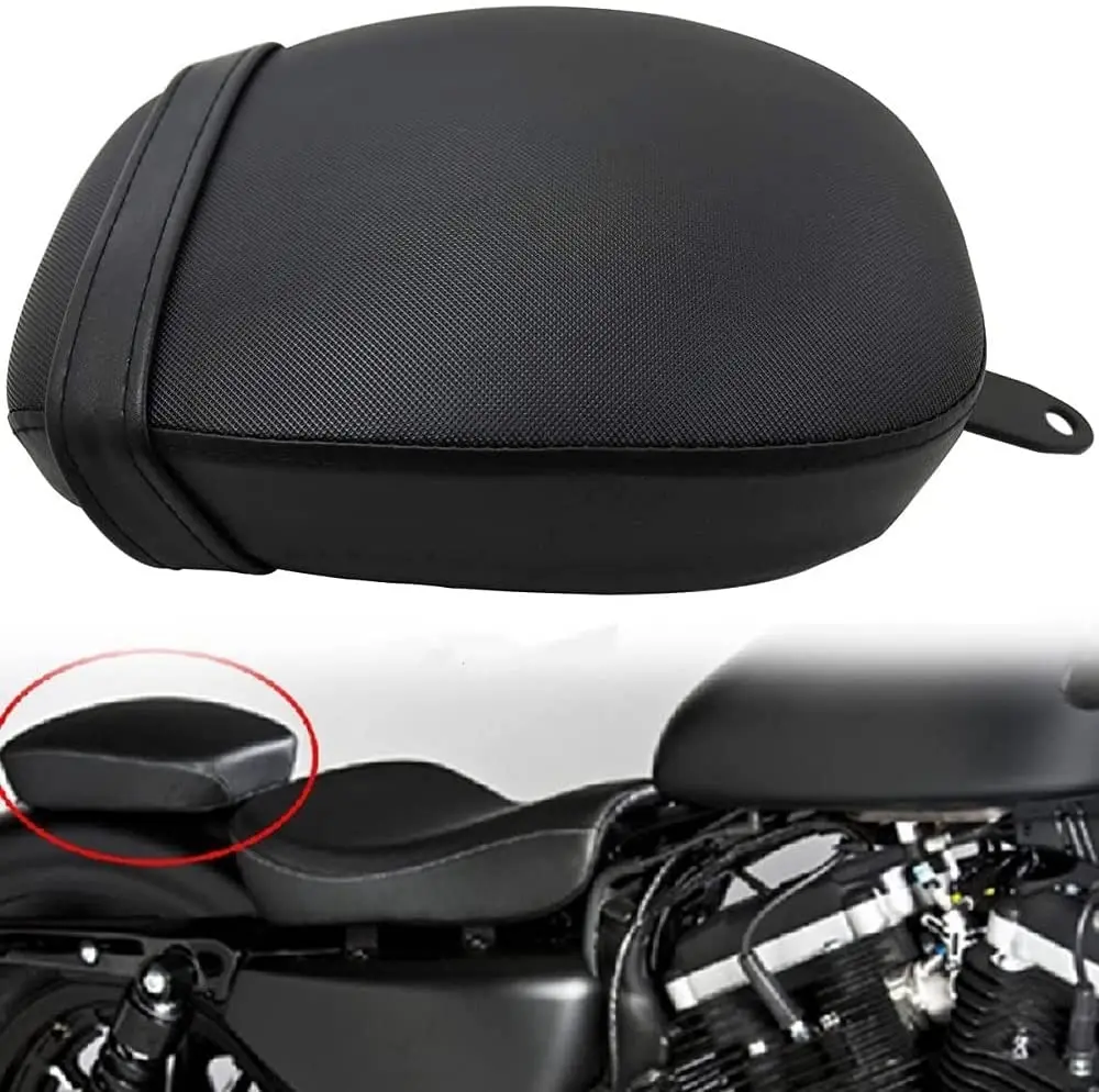 

Motorcycle Fender Seat Rear Passenger Seat Cushion Tail Pillion Pad For Harley Sportster Forty Eight 48 72 2010-2015