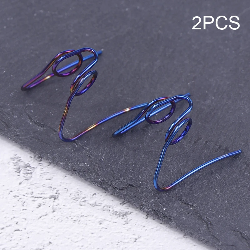 New 2PCS Single Hole Universal Spring Motorcycle Scooter Disc Brake Caliper Spring Brake Pad Automatic Separator Shrapnel