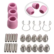 

26pc Tips Plasma Cutter Consumable LTP5000D/LTPDC2000/LTPAC2500 Nozzle For Lotos Metal And Porcelain Conductive Nozzle Kit