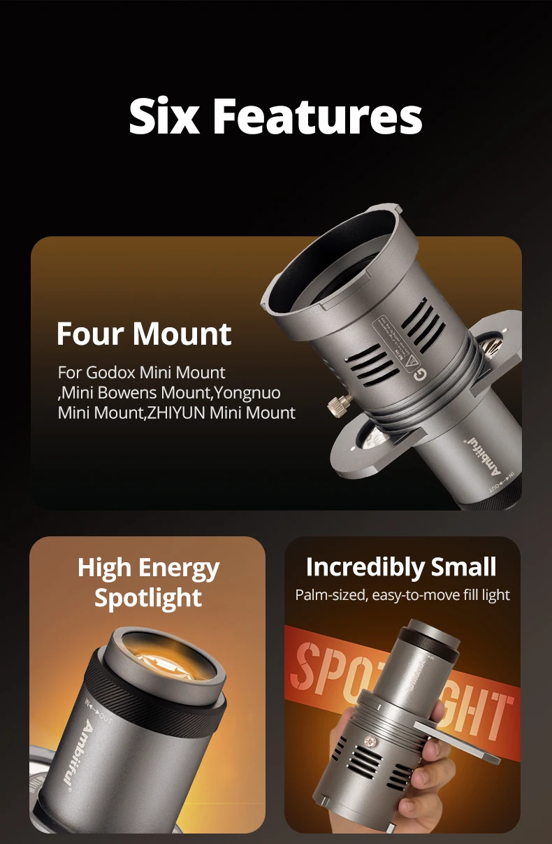 AL20 Focalize Conical Snoot Optical Condenser Art Special Shaped Beam with for M