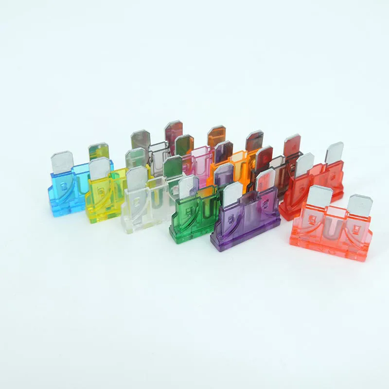 10pcs Medium Car Fuses Blade Fuse Insert auto Car Truck ZINC Pins 1A 2A 3A 5A 7.5A 10A 15A 20A 30A 40A 50A Refitted For o1