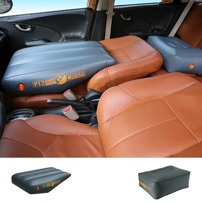 Car Travel Inflatable Mattress Portable Inflatable Sleeping Bed Seat Gap Slope Pad Inflated Stool Auto Supplies Accessories