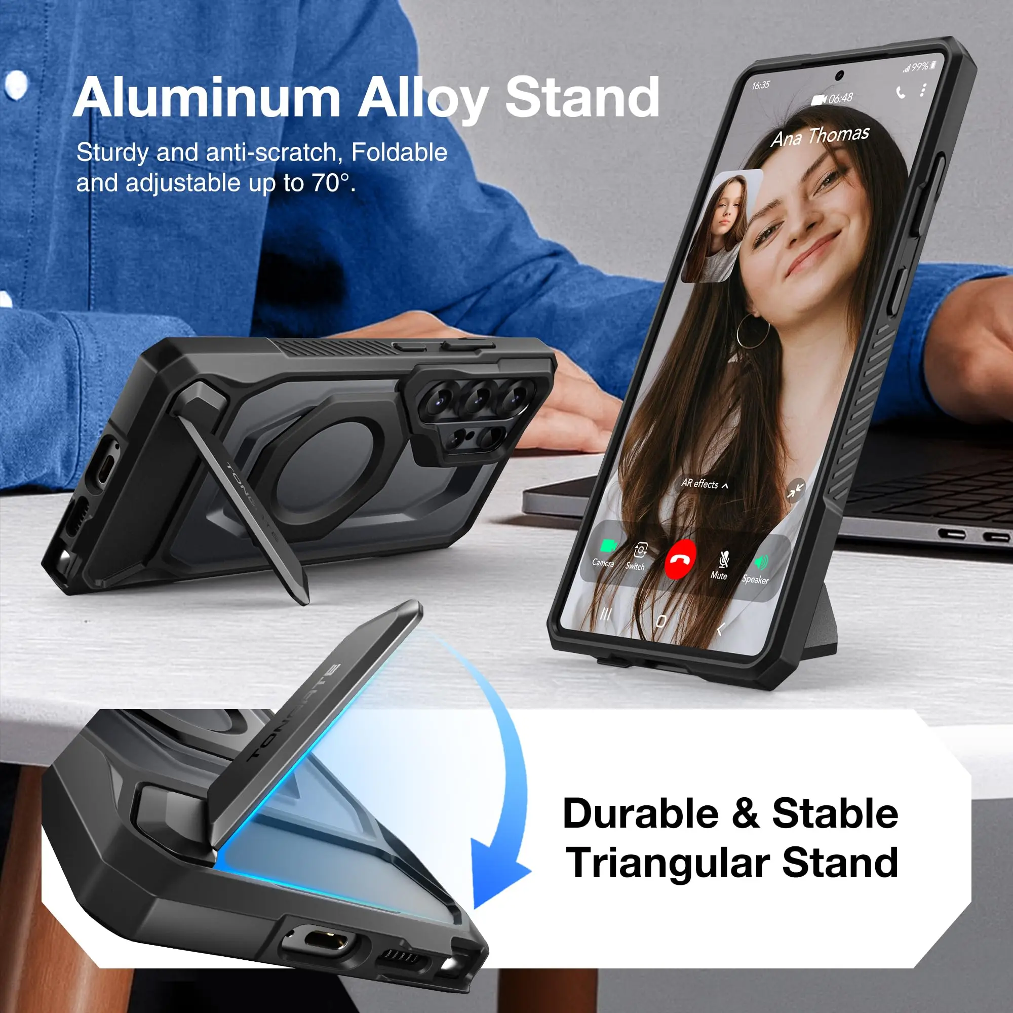 Funda de privcidad anti espia magnética para Samsung Galaxy S25 Ultra con Soporte de aleación de Aluminio Protector de Pantalla de Privacidad Compatible con MagSafe 4 Funda de privcidad anti espia Funda de privcidad anti espia magnética para Samsung Galaxy S25 Ultra con Soporte de aleación de Aluminio Protector de Pantalla de Privacidad Compatible con MagSafe - Imagen 4