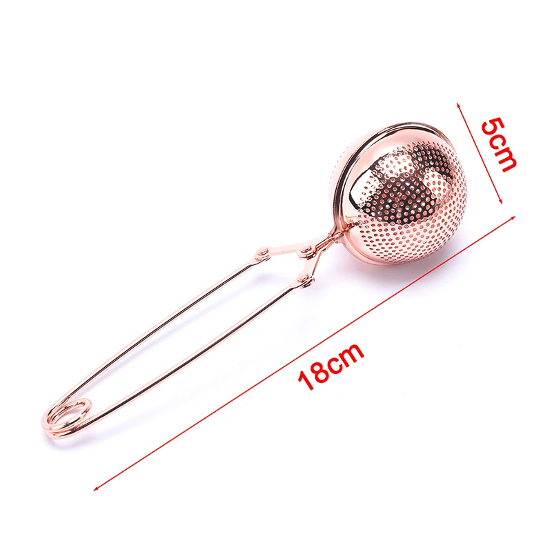 1PC Tea Infuser Stainless Steel Sphere Tea Strainer Spice Filter Handle Tea Ball