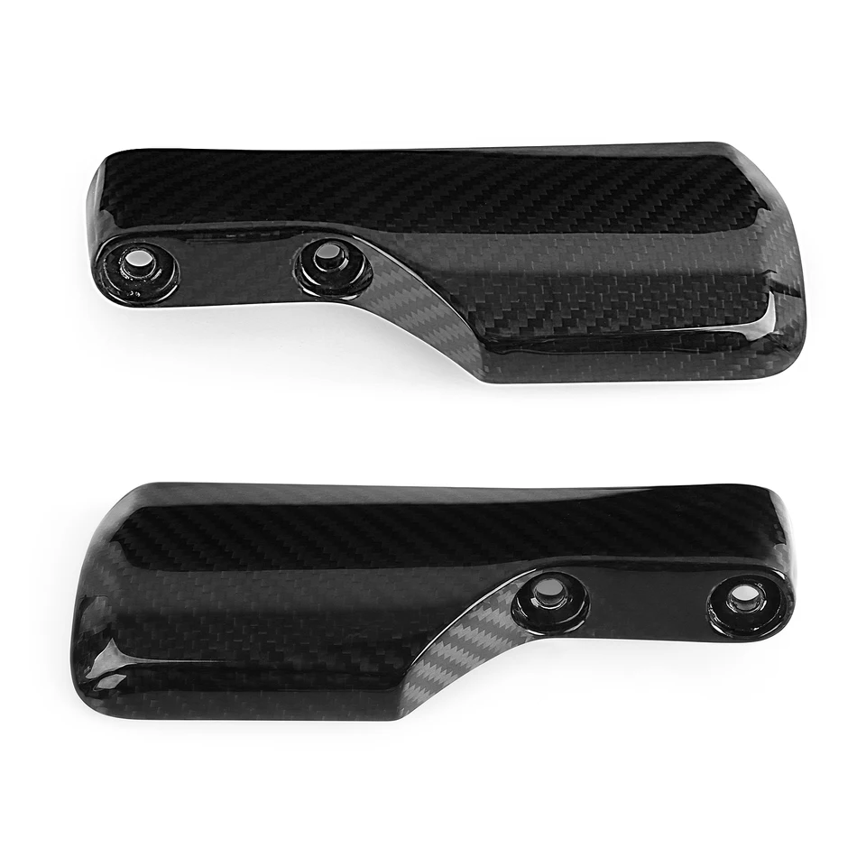 Protezione Forcella Anteriore Moto In Fibra Di Carbonio Ronyme - 2 Pezzi Per Antiurto E Graffi, 25 Cm