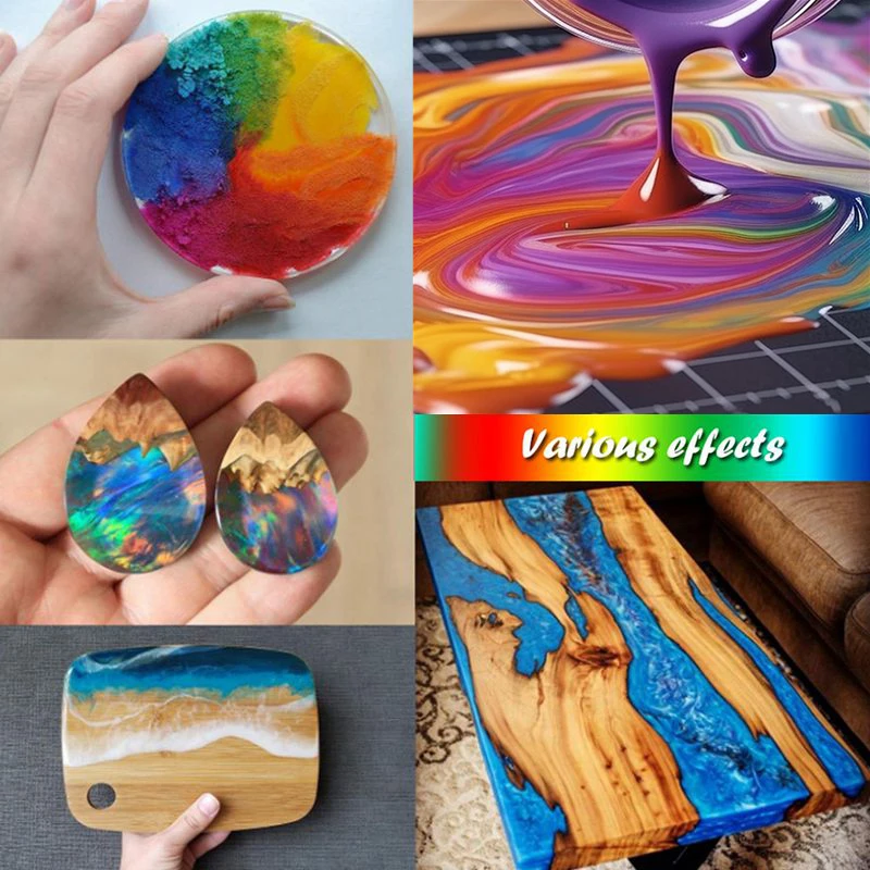 60Color Mica Pigment Epoxy Resin Dye Soap Cosmetics Mica Pearlescent Pigments Coloring For Resin Acrylic Paint 6