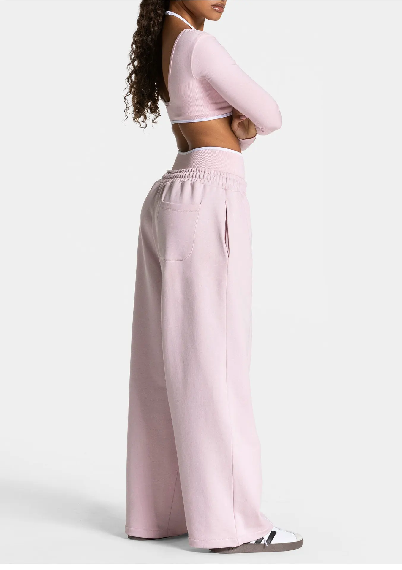 Pantalon Large Sport Femme avec Poches