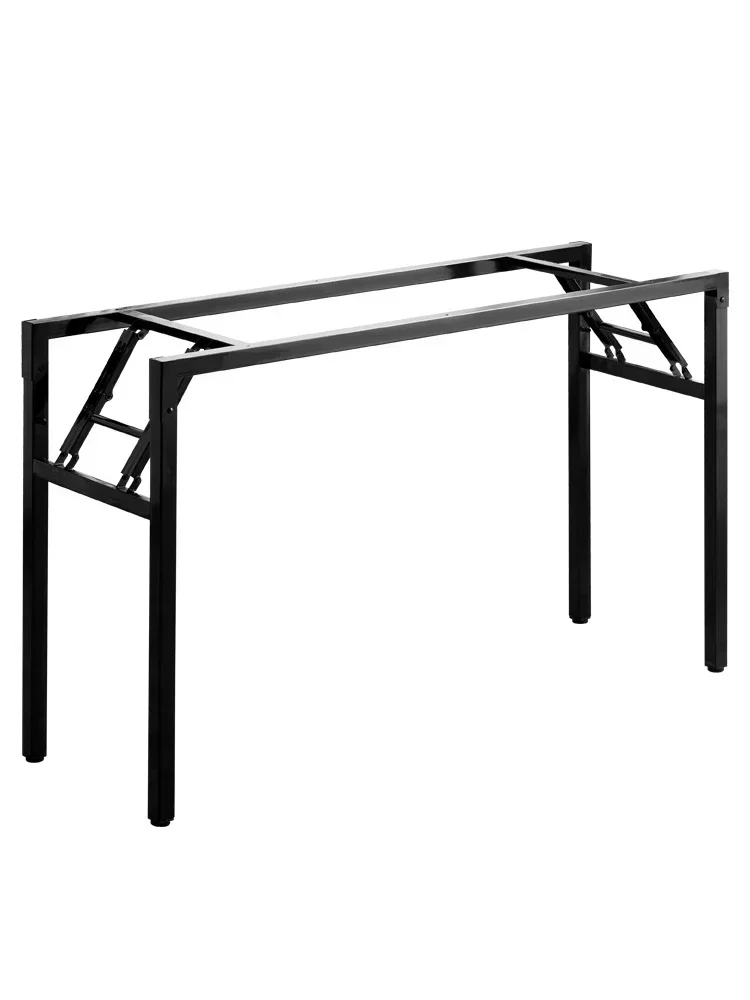 Simple Household Dining Table Foot Stall Rack Snack Long Spring Table Folding Training