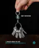 Titanium Magnetic Quick Release Keychain,Titanium Detachable Rotatable Key Chain Connector, Magnetic Key Holder with 2 Key Rings 6