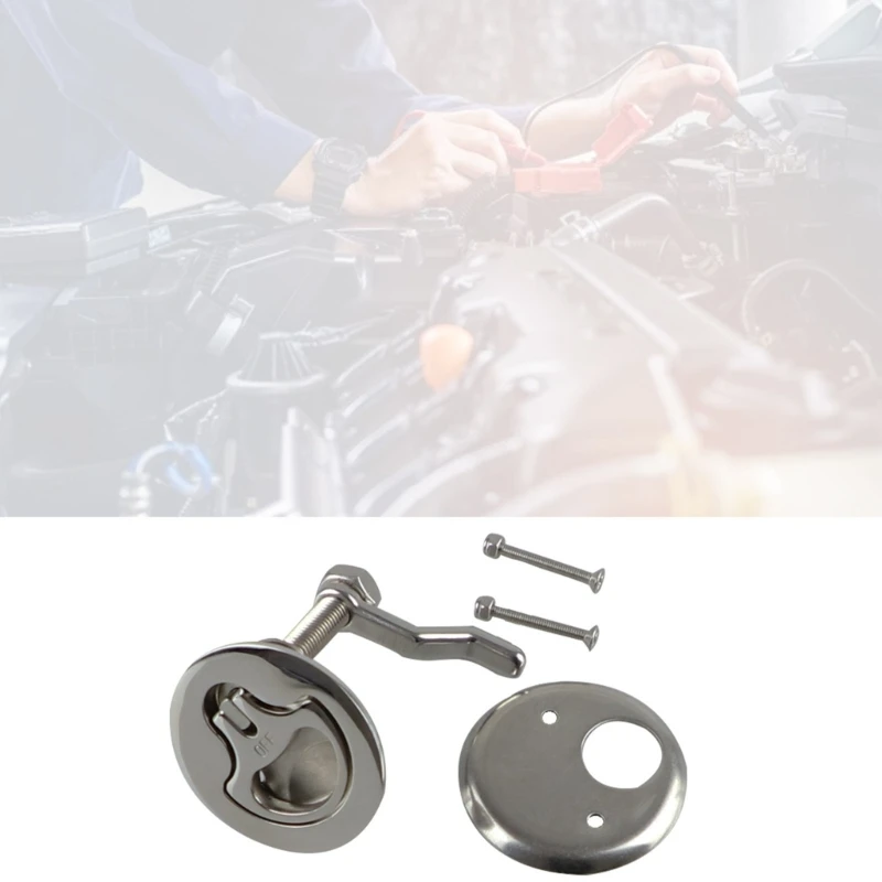 

Подъемная ручка палубной защелки морского класса S316 с заподлицо с кулачковой защелкой и задней пластиной