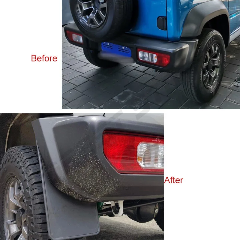 ジムニーJB64専用 マッドフラップ 黒 マッドフラップ ジムニー[JB64W